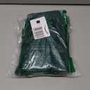 EKOREST Fluffy Plush Christmas Tree Skirt 36 Inches, Solid Green Trees Soft Faux Fur Pencil Tree Skirt, Winter Xmas Tree Mat for Home Party Holiday Decorations