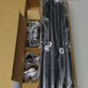 IFELS Heavy Duty Curtain Rods for Windows 66 to 120 Inch,1 Inch Adjustable Black Curtain Rod with Easy Installation and Modern Design,Decorative Long Drapery Rods with Metal Finials (A1,Black,30-120")