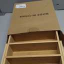 Retro Shaw Large Expandable Kitchen Lids Organizer for Cabinet, Covers, Pantry, Drawer & Countertop Storage, with 3 Adjustable Dividers, Hand-made Bamboo Food Container