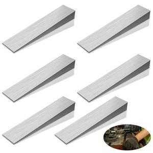 6Pcs Flange Wedge Stainless Steel Beveled Washers Right Angle Wedges Corrosion Resistant Spreading Flanges Triangle Tool Welding Underpinning Wedge Metal Shims for Lathe Machine Equipment, 18x32x152mm