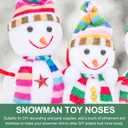 2 x Operitacx 160pcs Snowman Decoration - Plastic Red Nose Carrot, Xmas Snowman Nose