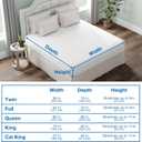 Fresh Ideas Fitted Vinyl Mattress Protector, Waterproof, Hypoallergenic, 14" Pockets, Queen