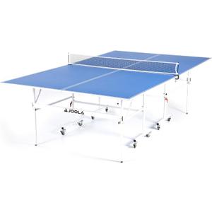 JOOLA Indoor 15mm Ping Pong Table with Quick Clamp Ping Pong Net Set - Single Player Playback Mode - Regulation Size Table Tennis Table - Compact Storage Ping Pong Table