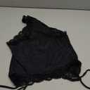 Navneet Women Sexy Lace Bodysuit Lace Trim High Cut Thong Spaghetti Strap Cami Bodysuit Going Out Tank Tops Body Suit (Small)