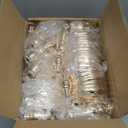 Unittype 20 Pcs 16.5 Inches Tall Gold Vase Centerpiece Wedding Metal Flower Arrangement Stand Trumpet Vase Tabletop Stand Decorative Centerpiece Table Decoration for Anniversary Ceremony Party Decor