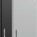 Verbatim My Finder Wallet Tracker  Thin, Rechargeable Bluetooth Card Locator for Wallets, Luggage Tags and More, Compatible with Apple Find My (iOS Only), 2-Pack, Black and Silver