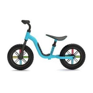 NEW Chillafish Izzy Lightweight Toddler Balance Bike, Blue With Colorful Wheels