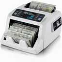 LOLARAN N71 Money Counter Machine Mixed Denomination, Dual-Display Mixed Denomination Value Counting Machine with UV/MG/IR/DD Counterfeit Detection, USD, EUR, MXN, GBP and CAD Business Money Counter Crack On The Screen