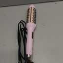 Nimmu Thermal Brush for Blowout Look, 1.5 inch Heated Round Brush, Curling Iron with 10 Temperature Control, Hot Styler Dual Voltage for Travel, Pink