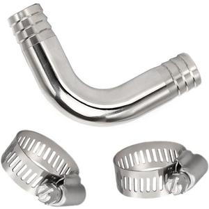 Yoebor Stainless Steel 304 Sanitary Hose Barb 90 Degree Elbow Fitting, 5/8" Barbed x 5/8" Barbed 90-Deg Ell, 1pc