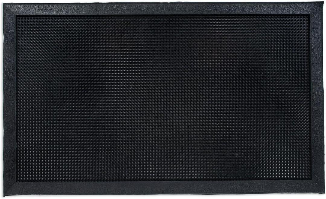 DII Rubber Doormats Collection All Weather, 18x30, Knobby