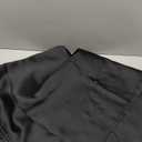 RYB HOME Short Bedroom Blackout Curtains - Small Window Treatment Set Energy Saving Thermal Insulated Drapes for Living Room/Nursery/Kitchen, 42-inch Wide x 45-inch Long, Black, 2 Panels