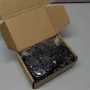 Gejoy Disco Costume Set Afro Wig Sunglasses Necklace Punk Gold Chain for Men 70s80s Hippie Cosplay Accessories(Black)