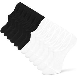 IDEGG No Show Socks Womens and Men Low Cut Ankle Short Anti-slid Athletic Running Novelty Casual Invisible Liner Socks 6-8