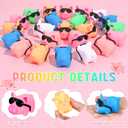Syhood 150 Packs Mini Rubber Pigs with Sunglasses Sets Pig Bath Toy Bulk Squeaky Piggy Bathtub Toys for Shower Birthday Party Favors Class Carnival Prizes Car Decor