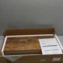 QEEIG Floating Shelves for Wall 23.6" Long - Wall Mounted Shelf Bathroom Kitchen Living Room Bedroom Farmhouse Home Decor Display Bookshelf Large 23.6 x 9.3 inch Set of 2, Rustic Brown (008-60BN)