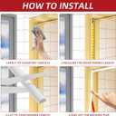 23ft Weather Stripping Door Seal, Silicone Weather Stripping Self Adhesive Door Seal Strip for Door Frame/Window (White 3/8"(W)1/4"T) 23ft(L)