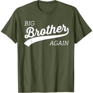 Big Brother Again Design for Boys with Arrow and Heart T-Shirt S 7-8