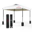 Benass 12x12 Pop Up Canopy, Easy Up Canopy Tent, Heavy Duty Tents for Parties, One Person Set Up Event Tent, White