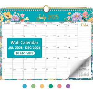Desk Calendar 2025-2026, AgePlace Large 22" x17" Wall Calendar 2025 Covers June 2025 - December 2026, Monthly Desktop Calendar with Different Watercolor Artwork for Each Month for Home & Office School Desk Calendar 2025-2026, AgePlace Large 22" x17" Wall Calendar 2025 Covers June 2025 - December 2026, Monthly Desktop Calendar with Different Watercolor Artwork for Each Month for Home & Office School