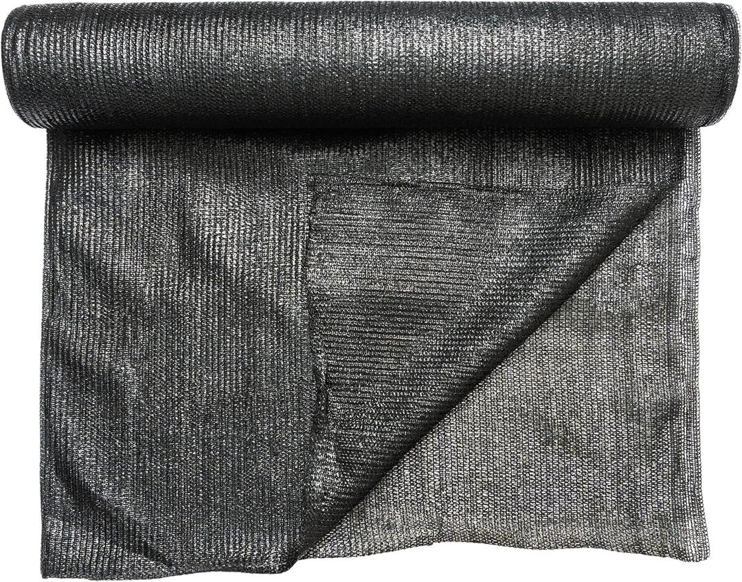 5'10"x100 ft 60% Eyelets Shade Cloth Roll
Black HDPE UV Resistant Breathable Eyelets Sun Protection for Greenhouse Garden Fence Pergola Patio Flower Plant Kennel