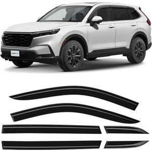 CLIM ART Incredibly Durable Rain Guards for Honda CR-V 2023-2025, Original Tape-on Window Deflectors, Vent Deflector, Window Visors, Car Accessories, 6 pcs. - 523170