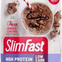 SlimFast Protein Shake, Chocolate- 20g Protein, Meal Replacement Shake Ready to Drink, High Protein with Low Carb and Low Sugar, 24 Vitamins and Minerals, 12 Count (Pack of 1) (Packaging May Vary)