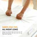 Upgrade Flat Bed Sheet Holders for Corners, 4Pcs Fitted Sheet Holders with Anti-Slip Base, Lock Sheet Grippers Keep Sheets Firm & Tight, Secure All Mattress Edges, No Loose Sheets, Easy to Install