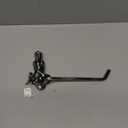 Hampton Nautical Antique Silver Cast Iron Mermaid Toilet Paper Holder 10" Bathroom Beach Home Decorating