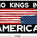4 x No Kings In America Flag 3x5 Feet With 2 Brass Washers Outdoor Garden Yard Lawn Outdoor Flag