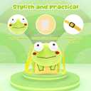 Animal Toddler Satchel for Kids,Cute Plush Cartoon Mini Backpack for Kids,Little Toddler Bookbag Ages 2-6 Years(Frog)
