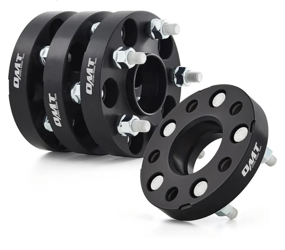 Orion Motor Tech 1"(25mm) 4x100 Wheel Spacers Compatible with Honda Accord Civic, Mini Cooper, Toyota Corolla Prius, 56.1mm Bore Hubcentric Wheel Spacer Kit with M12x1.5 Studs