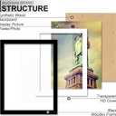 Solid Wood 16x20 Picture Frame with Black Wood Grain 3 Packs | 16 x 20 Frame Display Photo 16by20 inch without Mat or 11x14 with Mat Tabletop and Wall Mount Horizontally/Vertically