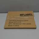 MFLABEL Half Sheet Shipping Labels - 200 Self Adhesive Sticker Sheets for Laser & Inkjet Printers, Waterproof & Smudge-Free, with 12 Free Fragile Labels for Packaging, Shipping and Crafting (8.5" x 5.5" (2-up))
