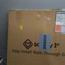 Safety 1st Easy Install Walk Thru Baby Gate for Doorway With Door, Dog Gates, Fits 29"-38", Easy Install 28" Tall, White