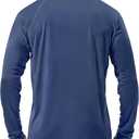 Roadbox Mens UPF 50+ UV Sun Protection Shirts Outdoor Long Sleeve SPF Rash Guard for Fishing Hiking Swimming Running, L