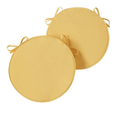 Greendale Home Fashions Outdoor 18-inch Round Reversible Seat Cushion, 2-Pack, Sunburst