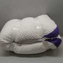 HOMELAB Adjustable Shredded Memory Foam Body Pillow, Cooling Long Pillow with Washable Cover, Full Support for Side Sleepers, Back, Hip & Leg Comfort, 1 Pack 20"x52" (White)