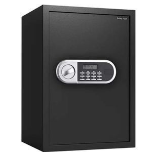 Safety Tech Electronic Hotel Safe + PIN & Emergency Key - Black