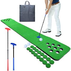 Golf Putting Mat for Indoor & Outdoor Practice, 11 x 1.64 feet