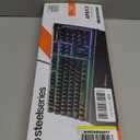 SteelSeries Apex 3 RGB Gaming Keyboard  10-Zone RGB Illumination  IP32 Water Resistant  Premium Magnetic Wrist Rest (Whisper Quiet Gaming Switch) (Black)