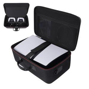 Diocall Hard Carrying Case Compatible with PS5 PRO 2024, Protective Travel Bag for PlayStation 5 Pro Disc or Digital Edition Console, DualSense Controllers, Vertical Stand and Accessories