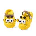 Ivarstead Baby Sandals 12-18 Months Infant Boys Flexible Soft Sole Non Slip Wide First Walking Shoes Casual Breathable Lightweight Slides Sandals For Baby 1 year Outdoor Indoor House(Yellow 130) 5T