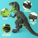 Electric Walking Dinosaur Toys for Kids - Small Tyrannosaurus with Detachable Tail Simulated Flame and Realistic Sounds, Best Dino Gifts for Boys & Girls 3-5 5-7