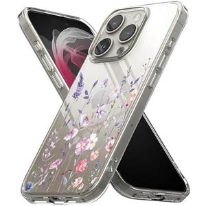 Benbabuwe Compatible for iPhone 16 Case Clear with Floral Design, Cute Girly Flower Cases for Women Girls Soft TPU Bumper Shockproof Protective Phone Cover Slim Fit Silicone Blooming Flower Pack of 4