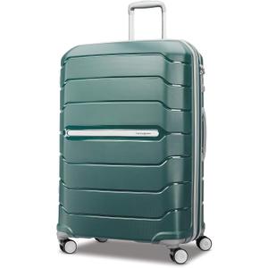 Samsonite Freeform 28-Inch Large Luggage with Dual 360 Spinner Wheels - Checked Suitcase - TSA Lock, Airline-Approved - Lightweight Durable Polypropylene Expandable Hardshell - Sage Green