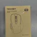 TECKNET Wireless Mouse (BT5.0/3.0 & 2.4G) Rechargeable 4800 DPI Silent USB A & Bluetooth Mouse 6 Buttons, Wide Compatibility - Blue