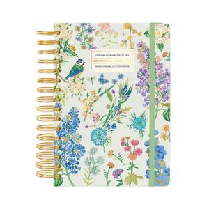 Kokonote Diary 2024-2025 Seasonal Flowers | Back To School 12 Months Academic Diary A5 Day To Page | August 2024 - July 2025 | Mid Year Diary 2024-2025 With Stickers | Daily Academic Planner
