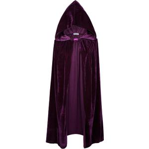 VGLOOK Kids Hooded Cloak Cape For Christmas Halloween Cosplay Costumes ages 3 to16 (3-4 Years, Purple)
