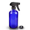 Wedama Glass Spray Bottles, 16 oz Glass Spray Bottles for Cleaning Solutions and Essential Oils, Refillable Empty Spray Bottle with Adjustable Nozzles for Alcohol, Plant and Hair Care (1 Pack) (Blue)